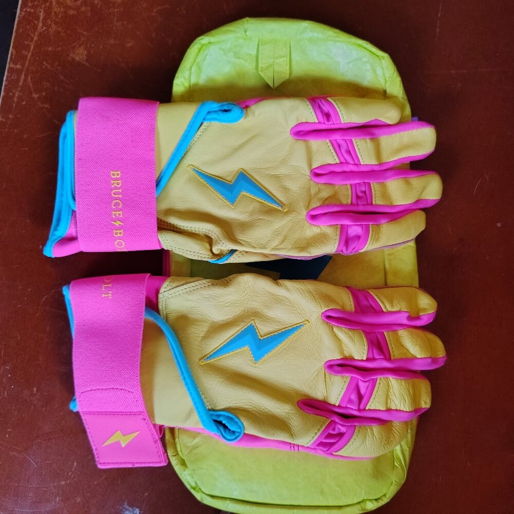 Brand new Bruce Bolt batting gloves. Limited edition Creator series.